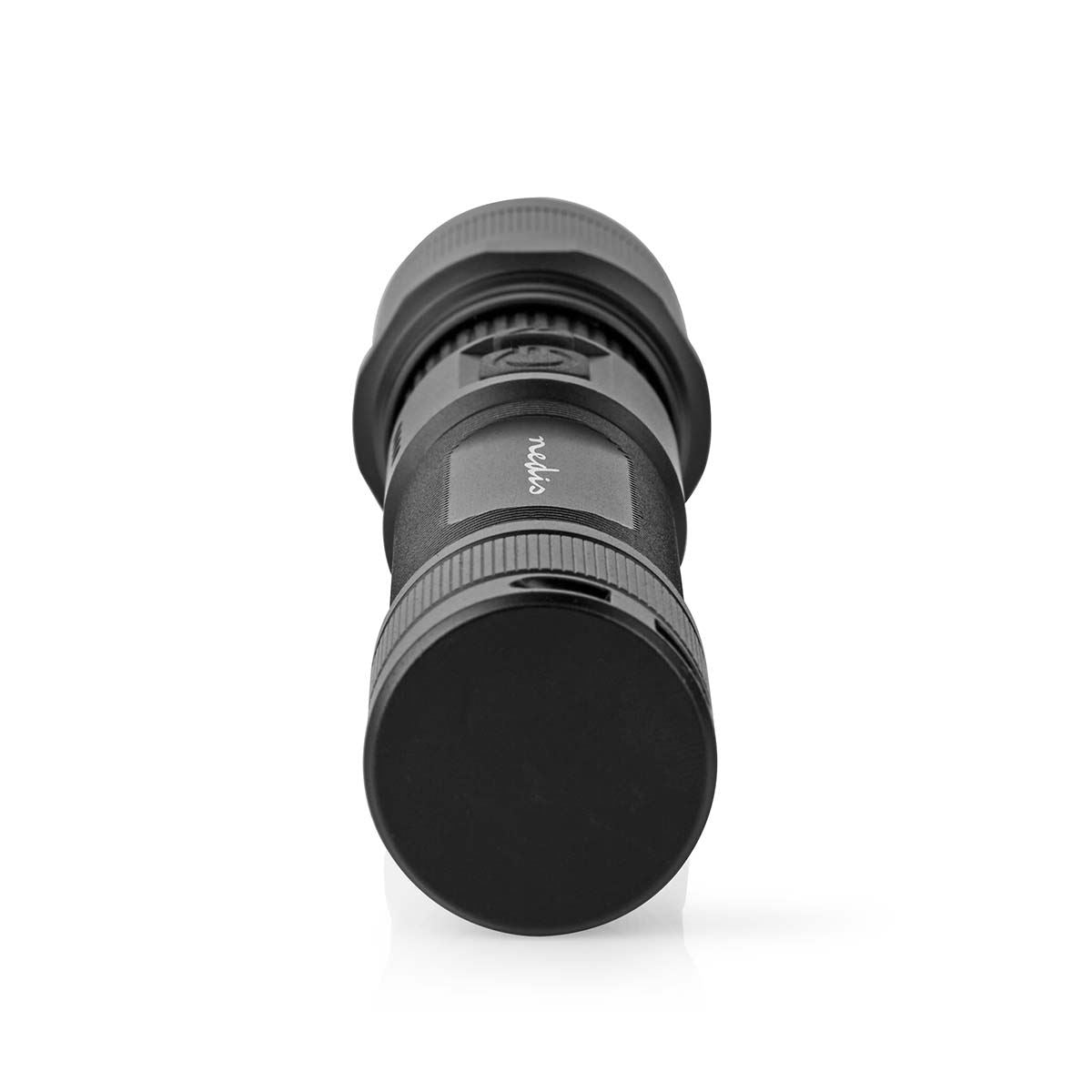 Nedis LED Torch | Battery Powered | 3.7 V DC | 10 W | N/A | Batteries included | Rechargeable | Rated luminous flux: 1000 lm | Light range: 110 m | Beam angle: 9.5 °