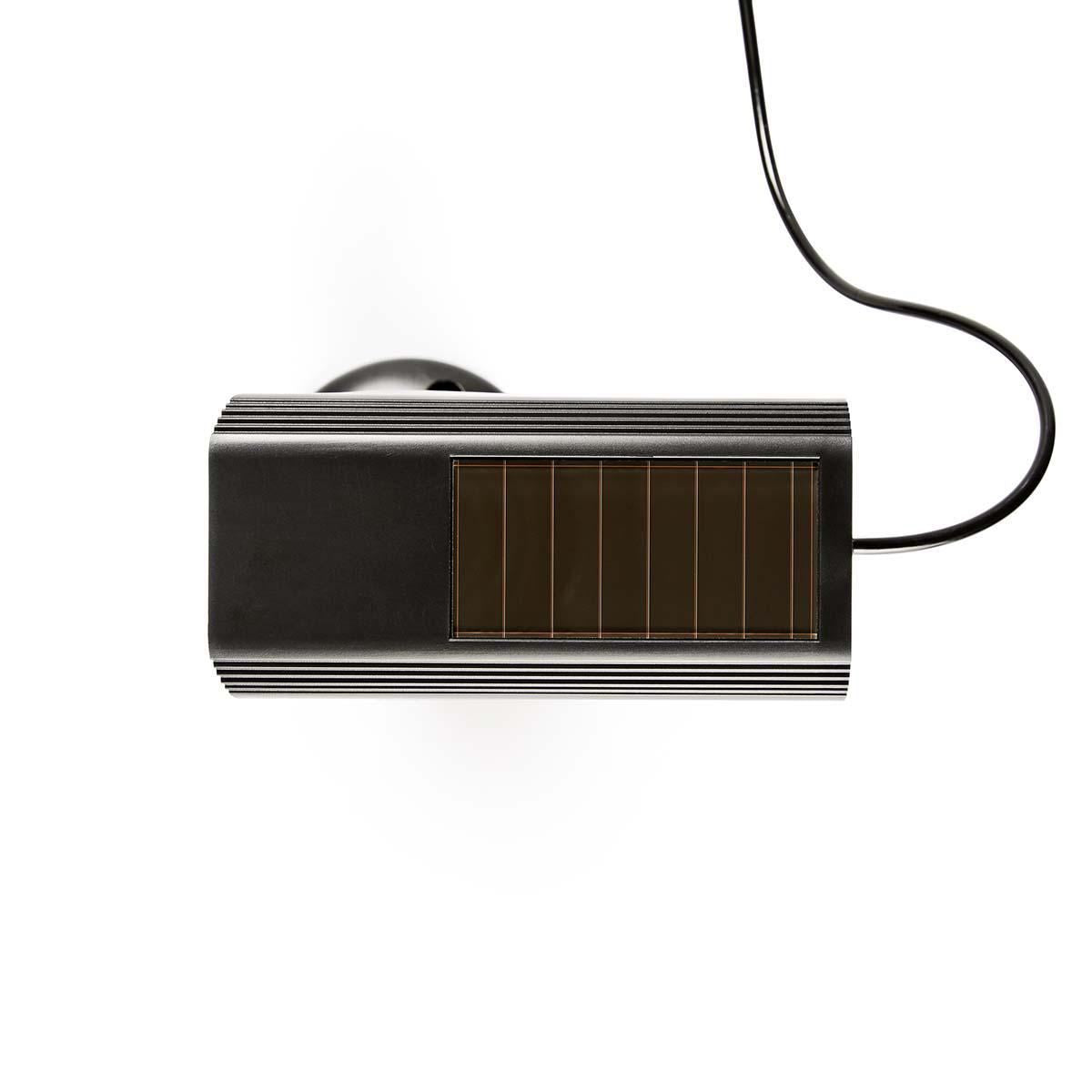 Nedis Dummy Security Camera | Bullet | IP44 | Battery Powered / Solar Powered | Outdoor | Including wall mount | Black