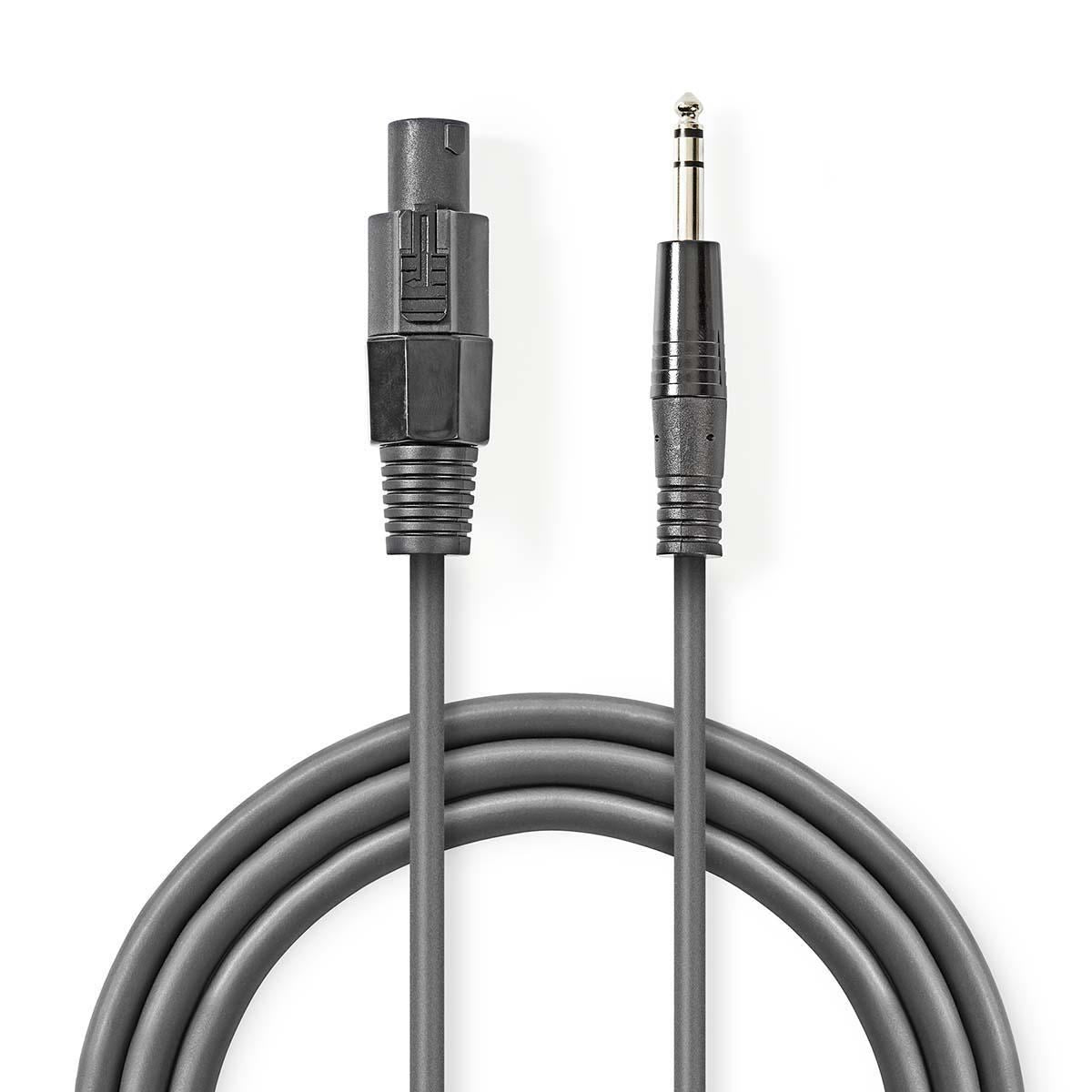 Nedis Speaker Cable | 48 x 0.20 mm | Copper | 10.0 m | Round | PVC | Dark Grey | Gift Box