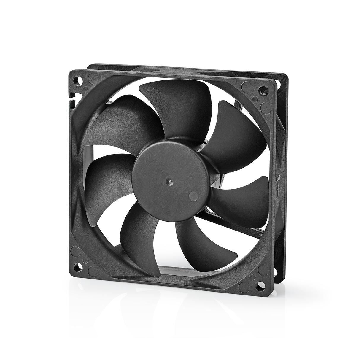Nedis DC Fan | DC | Fan size: 92 mm | 3-Pin | 26.7 dBA | Black
