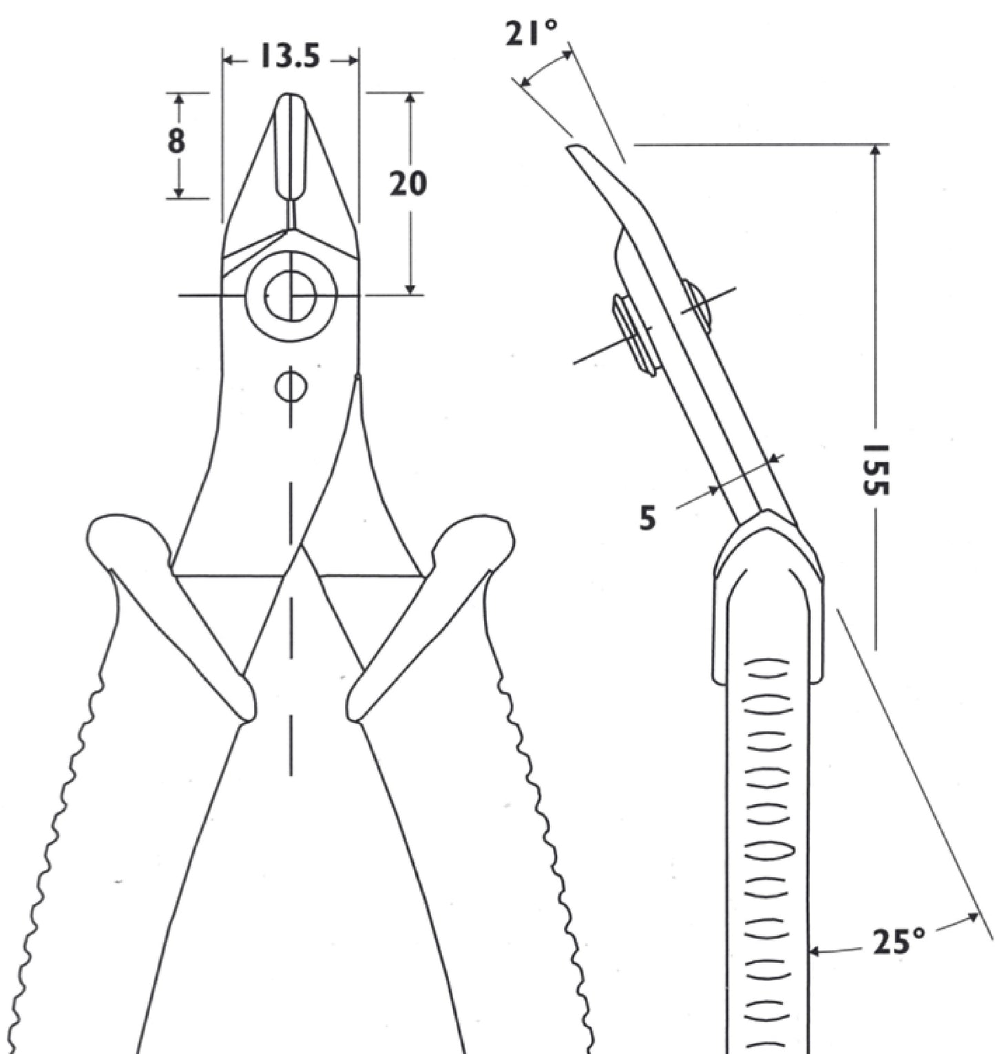 Piergiacomi Cutting Pliers 128 mm Precision