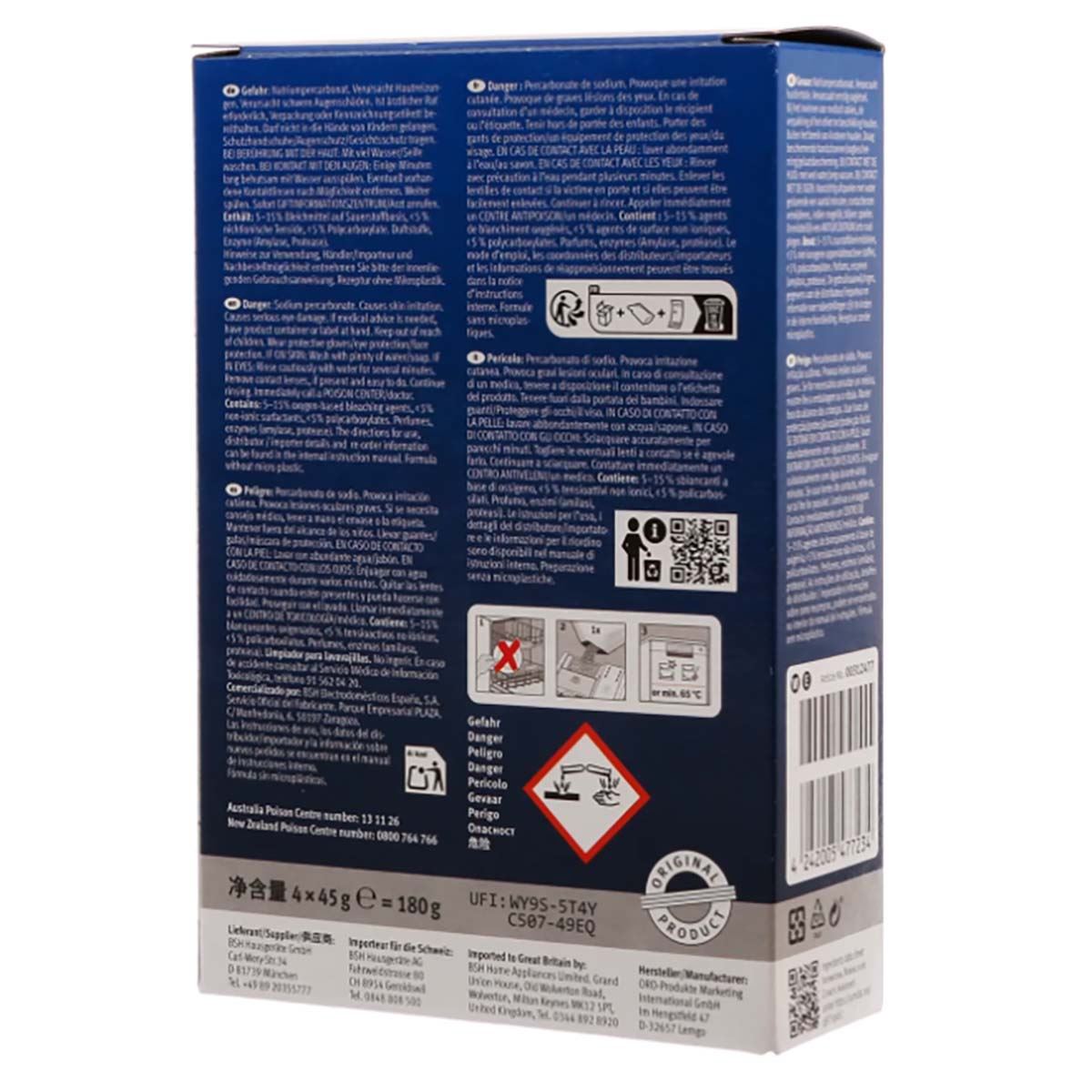 Bosch Cleaner dishwasher 4x 45 grams