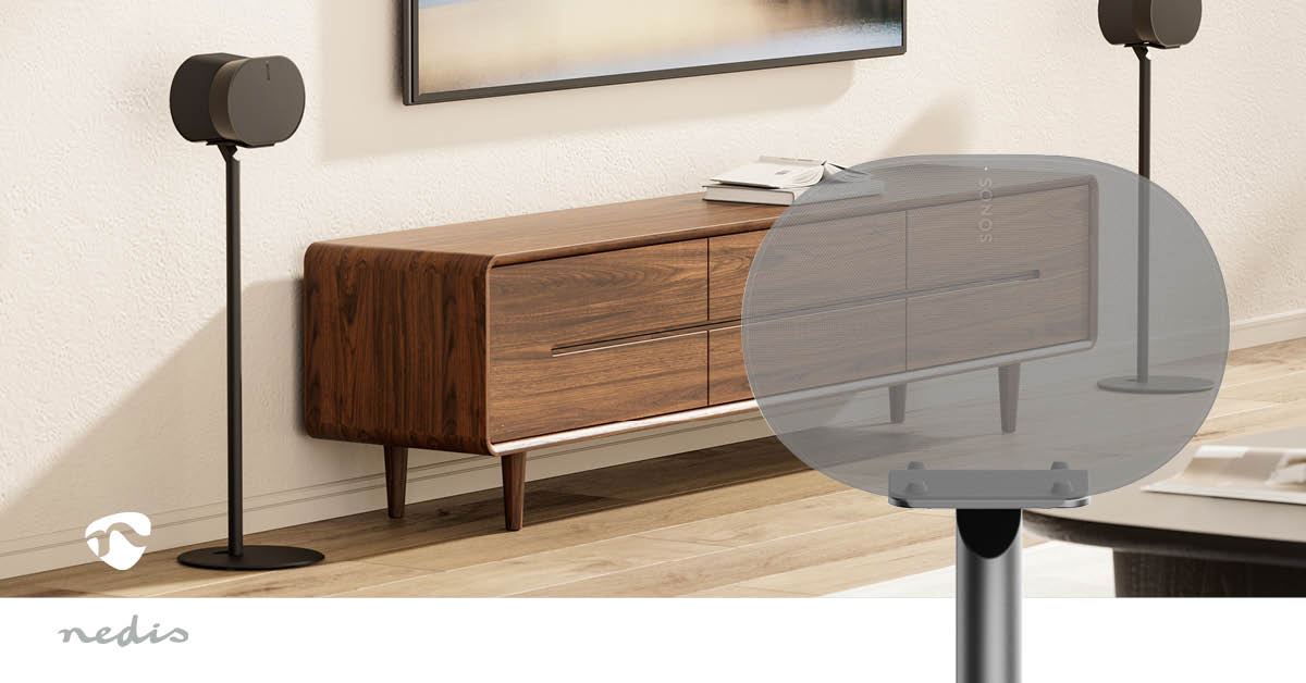 Nedis Speaker Mount | Compatible with: Sonos® Era300 | Stand | 5 kg | Fixed | ABS / Metal | Black