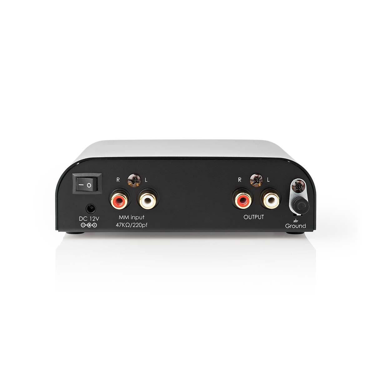 Nedis Preamplifier | Connection input: 1x RCA | Connection output: 1x RCA | 2 Channels | Phono / Turntable | Automatic | Black