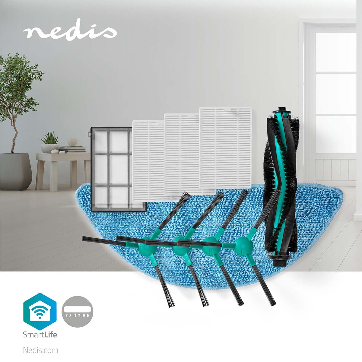 Nedis Vacuum Cleaner Spare Part | Suitable for: WIFIVCL001CBK | HEPA Filter | H12