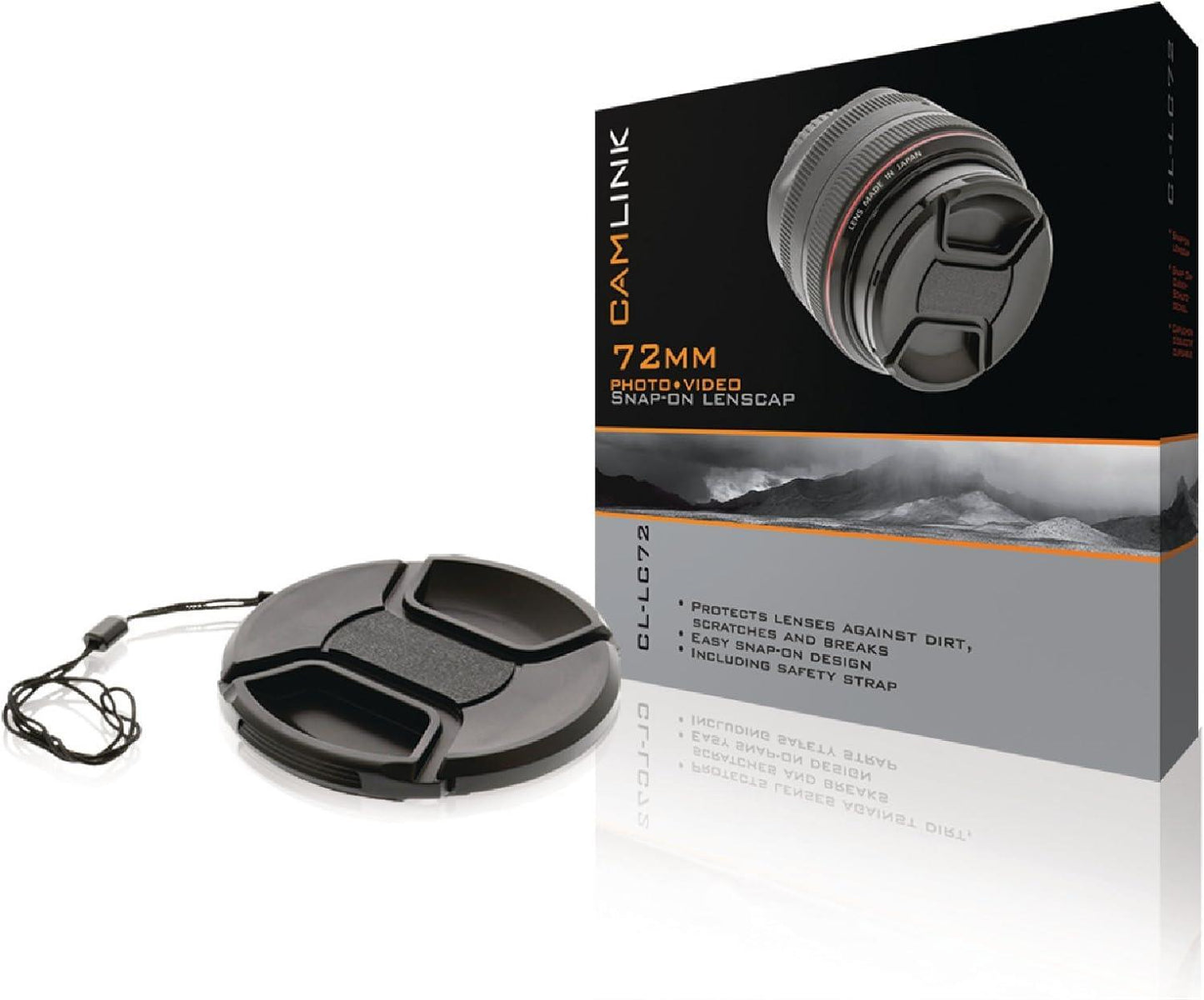 Camlink Snap-on Lens Cap | 72 mm