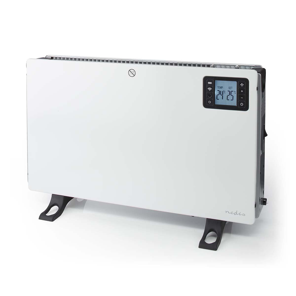 Nedis SmartLife Convection Heater | Wi-Fi | 2000 W | 3 Heat Settings | LCD | 5 - 37 °C | Adjustable thermostat | White