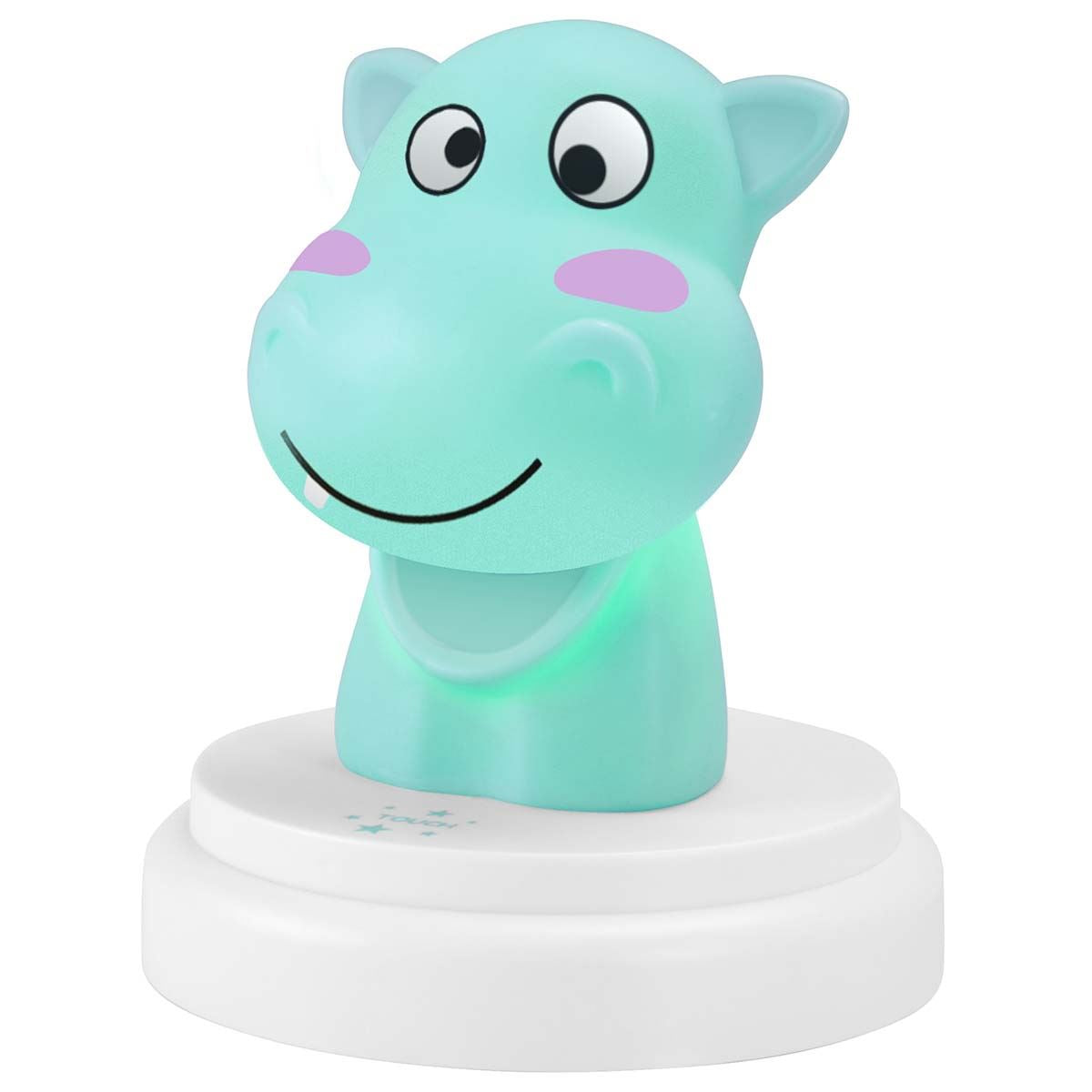Alecto SILLY HIPPO LED Childrens Bedroom Night Light | Blue