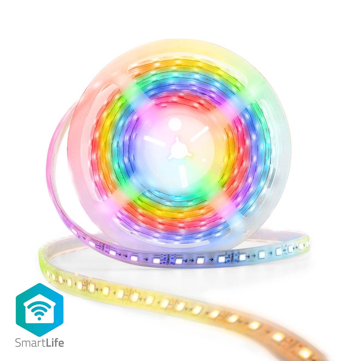 Nedis SmartLife LED Strip | Wi-Fi | Multi Colour | SMD | 5.00 m | IP65 | 2700 K | 960 lm | Android™ / IOS