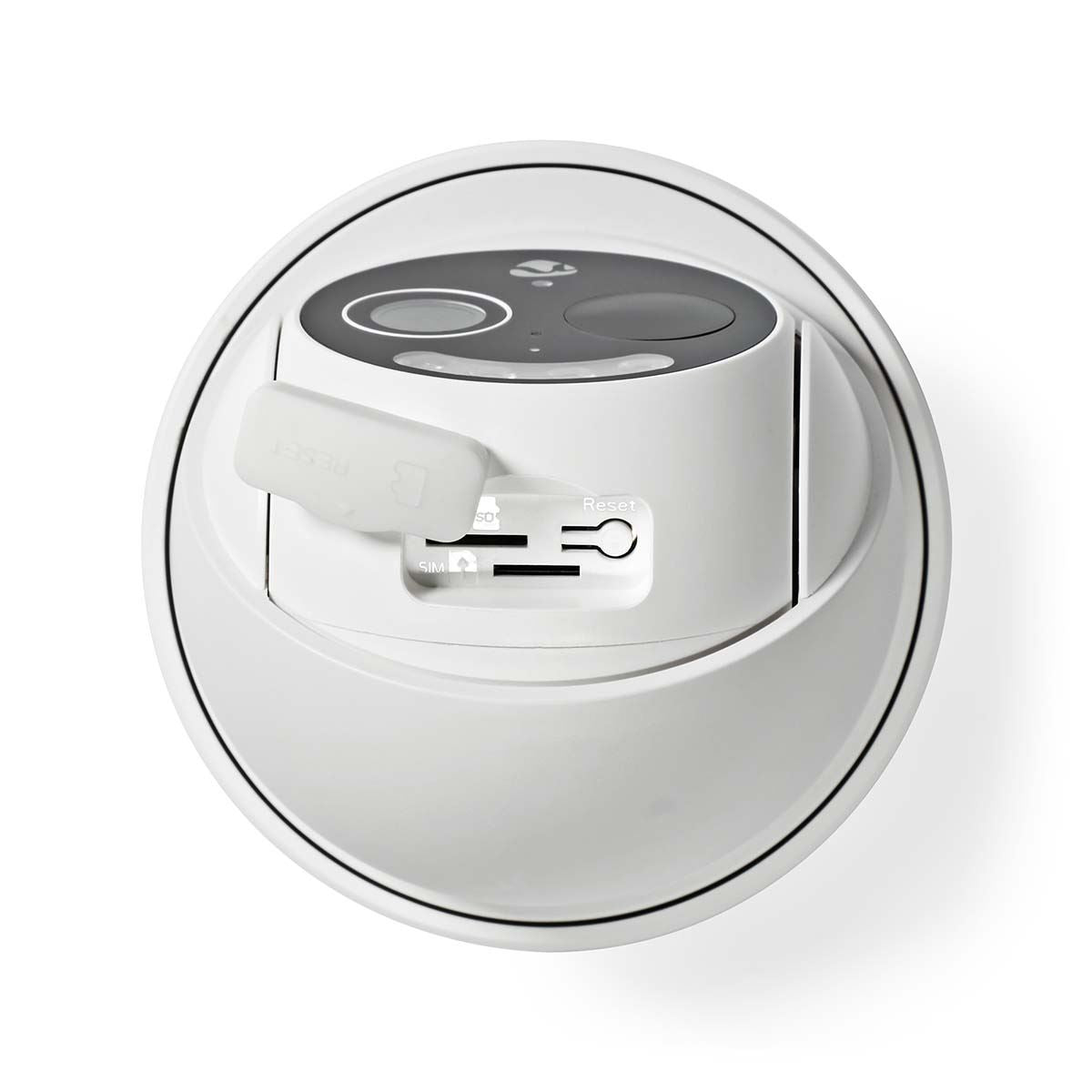 Nedis SmartLife Outdoor Camera | 4G | Full HD 1080p | Pan tilt | IP65 | Cloud Storage (optional) / microSD (not included) | 5 V DC | With motion sensor | Night vision | White
