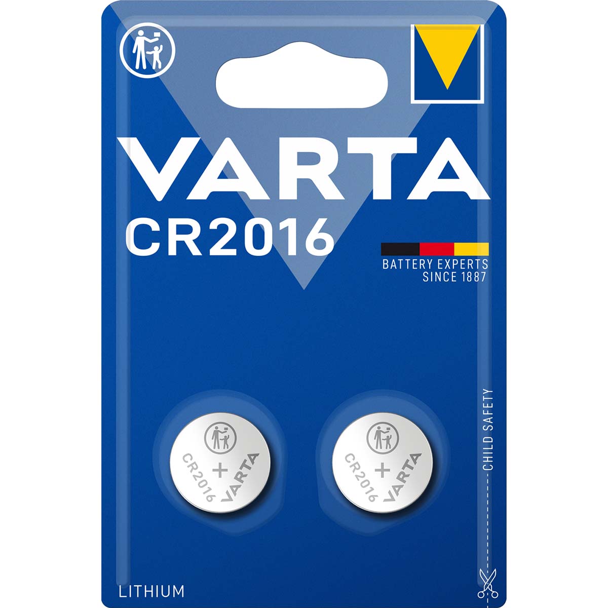 Varta Lithium Battery CR2016 2-Blister