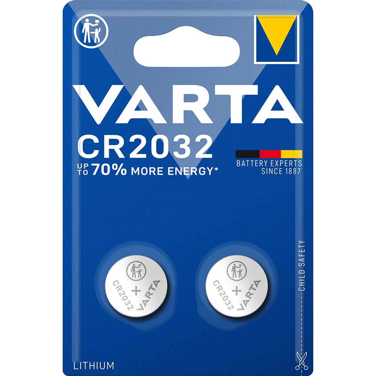 Varta Lithium Battery CR2032 2-Blister