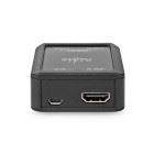 Nedis Digital Audio Converter | 1-way | Connection input: DC Power / HDMI™ Input | Connection output: 1x Coax Audio / 1x TosLink Female | Automatic | Anthracite