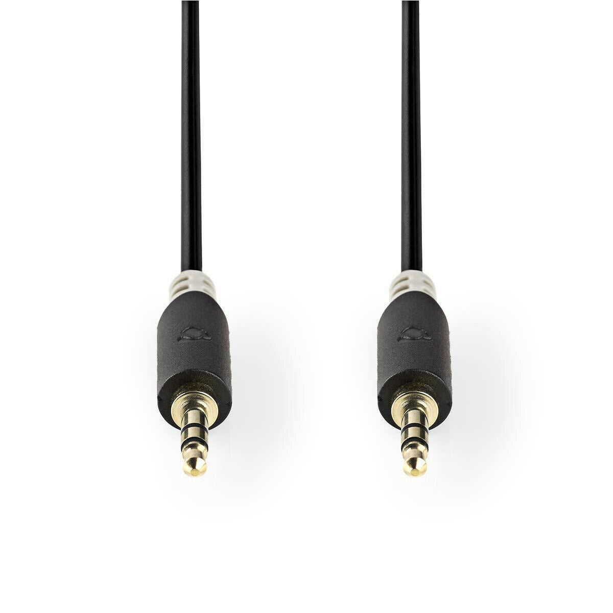 Nedis Stereo Audio Cable | 3.5 mm Male | 3.5 mm Male | Gold Plated | 10.0 m | Round | Anthracite | Box