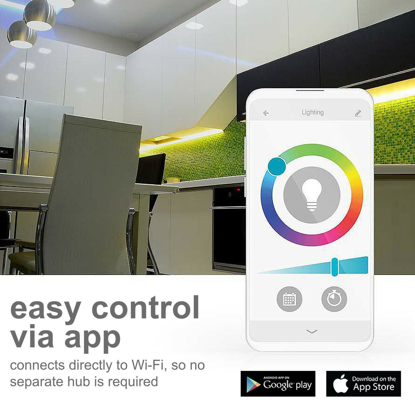 Nedis SmartLife LED Strip | Wi-Fi | Cool White / RGB / Warm White | SMD | 5.00 m | IP44 | 2700 - 6500 K | 960 lm | Android™ / IOS