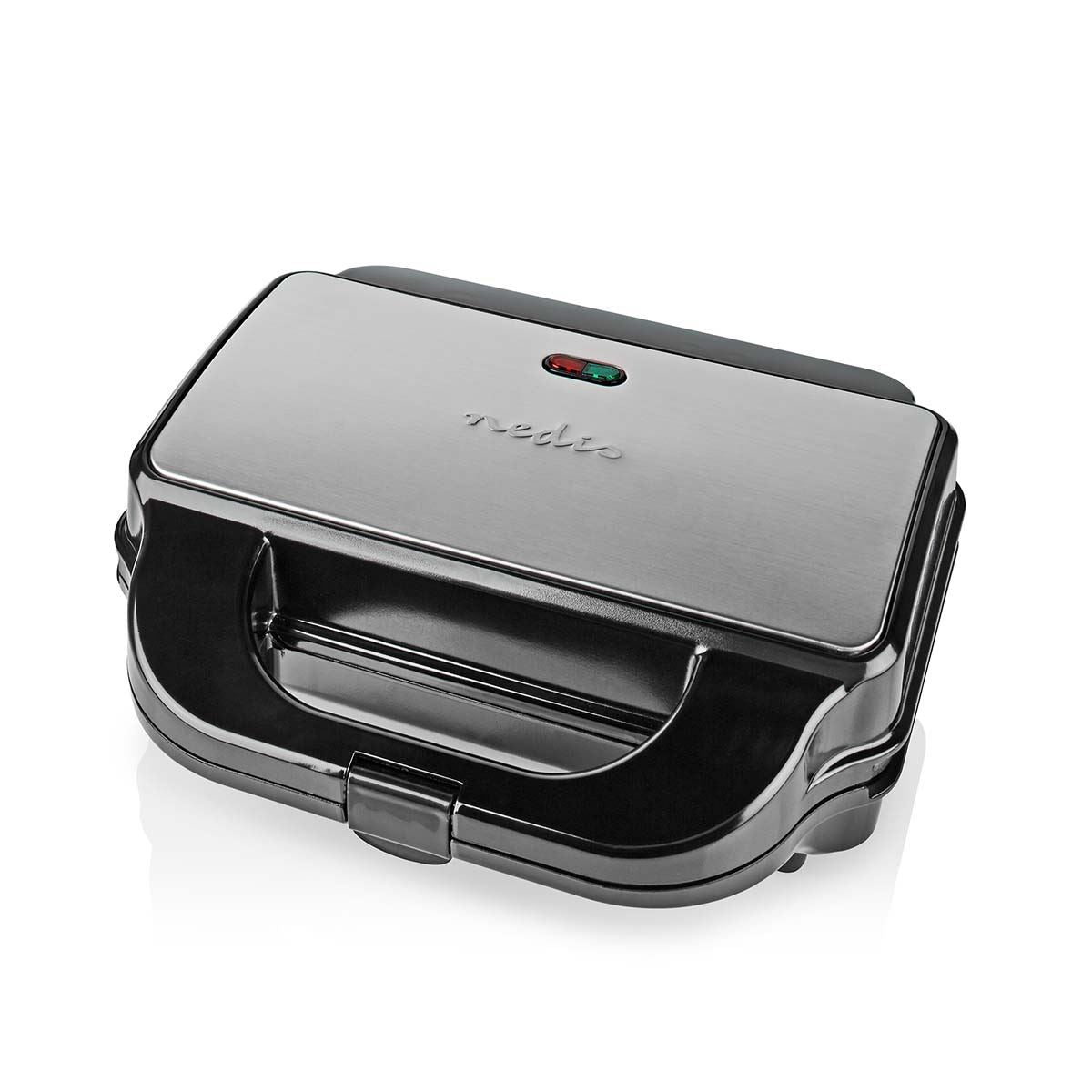 Nedis Multi Grill | Grill / Sandwich / Waffle | 900 W | 28 x 15 cm | Automatic temperature control | Plastic / Stainless Steel