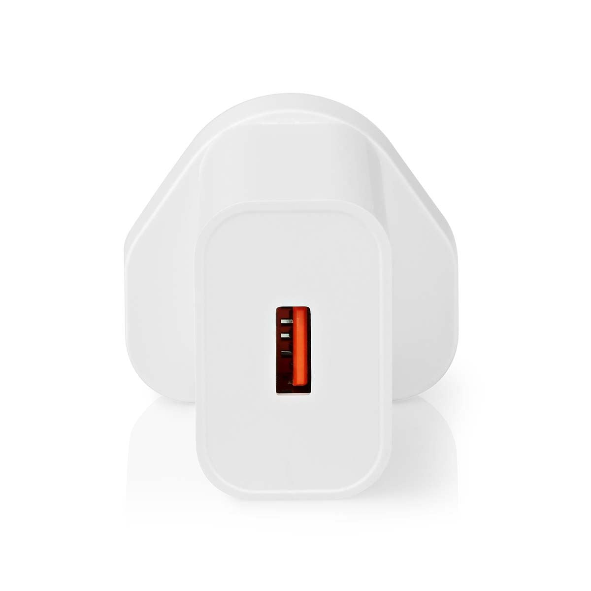 Nedis Wall Charger | 18 W | Quick charge feature | 3.0 A | Number of outputs: 1 | USB-A | Automatic Voltage Selection | White