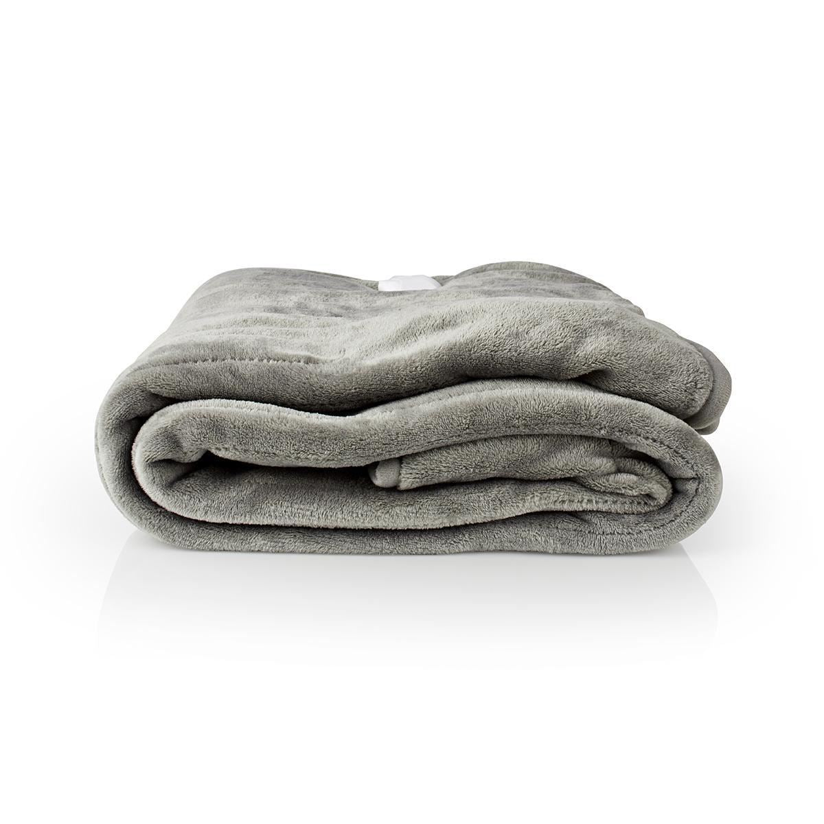 Nedis Electric Blanket | Overblanket | 1 Person | 180 x 130 cm | 9 Heat Settings | Washable | Overheating protection | Digital control | Fleece