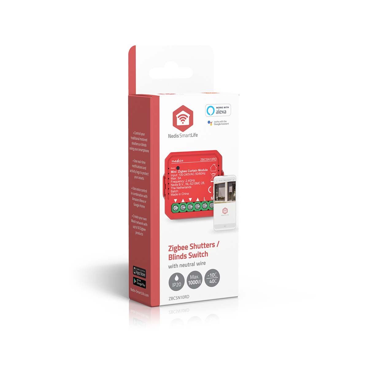 Nedis SmartLife Power Switch | Zigbee 3.0 | 1000 W | Terminal Connection | App available for: Android™ / IOS