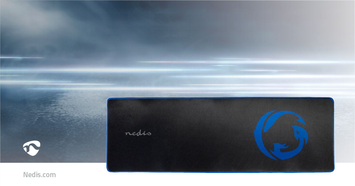 Nedis Gaming Mouse Pad | Microfiber / Rubber | Black