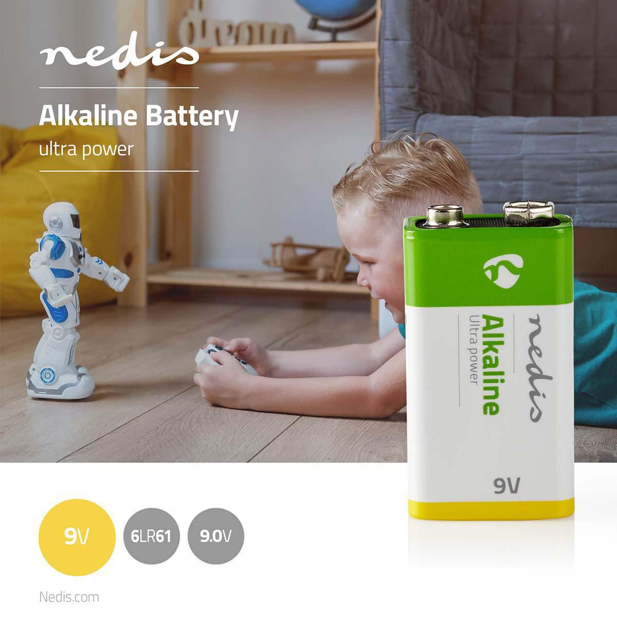 Nedis Alkaline Battery 9V | 6LR61 | 1-Pack
