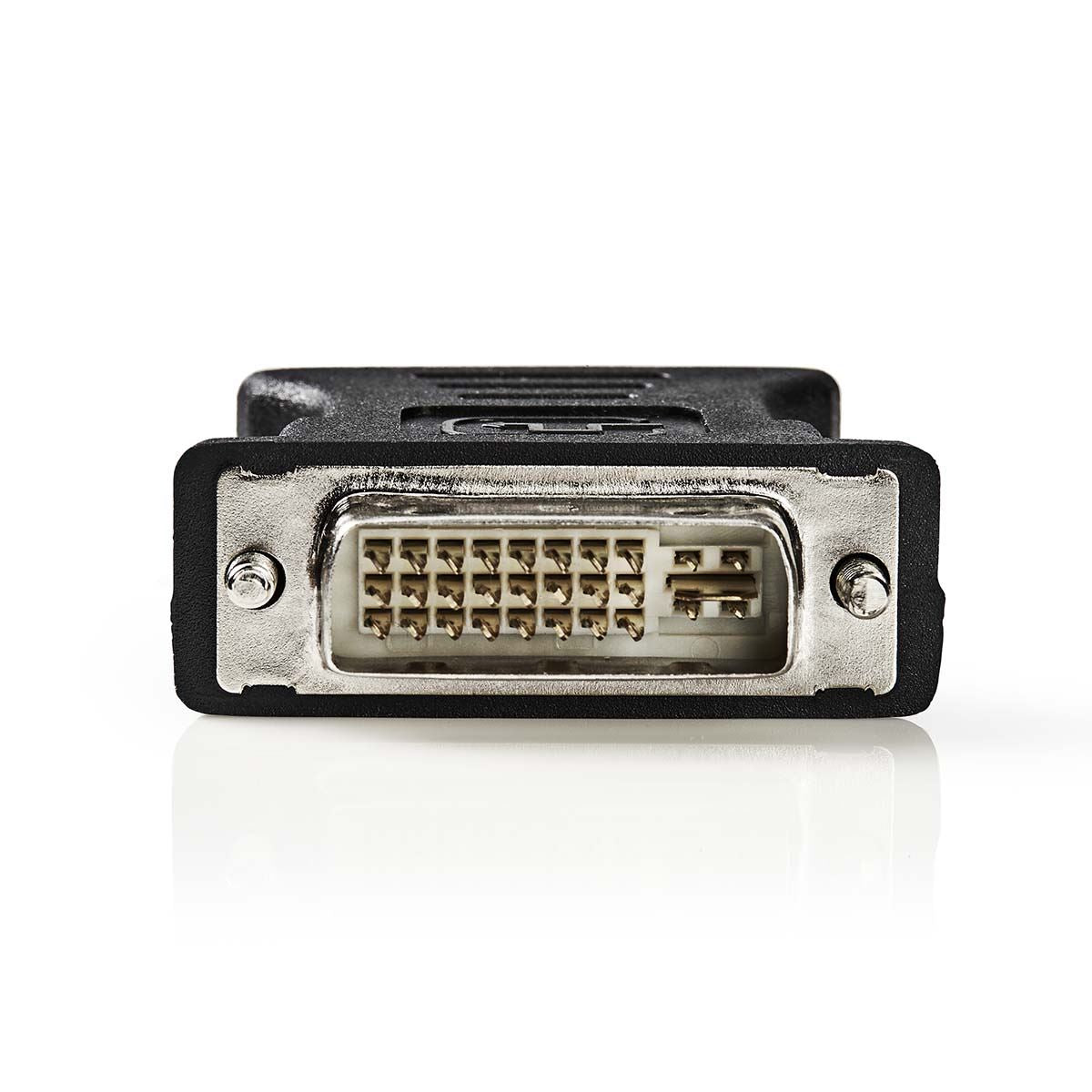 Nedis DVI Adapter | DVI-I 24+5-Pin Male | VGA Female | Nickel Plated | Straight | PVC | Black | Box