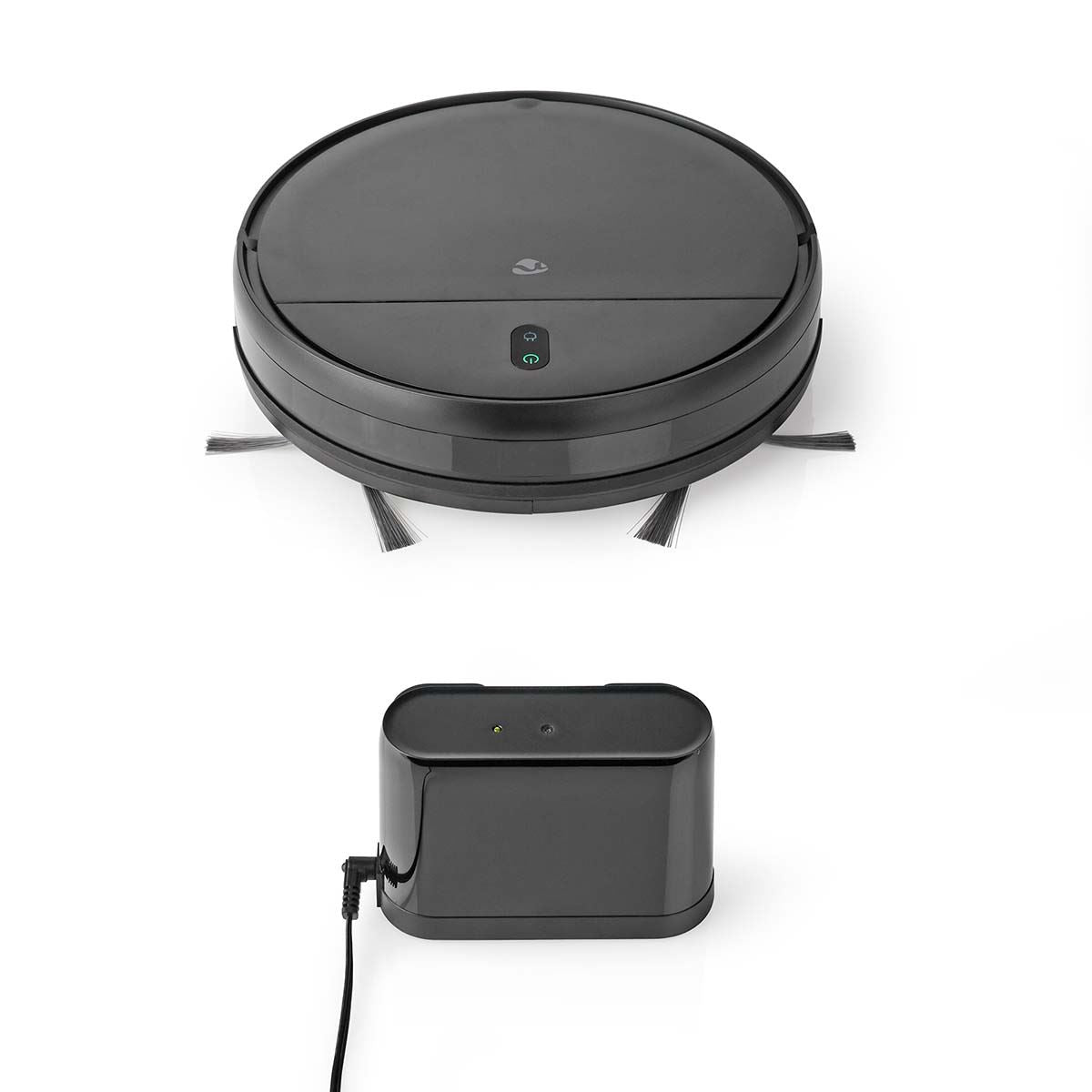 Nedis SmartLife Robot Vacuum Cleaner | Random | Wi-Fi | Capacity collection reservoir: 0.2 l | Automatic charging | Maximum operating time: 1.8 hrs | Black | Android™ / IOS