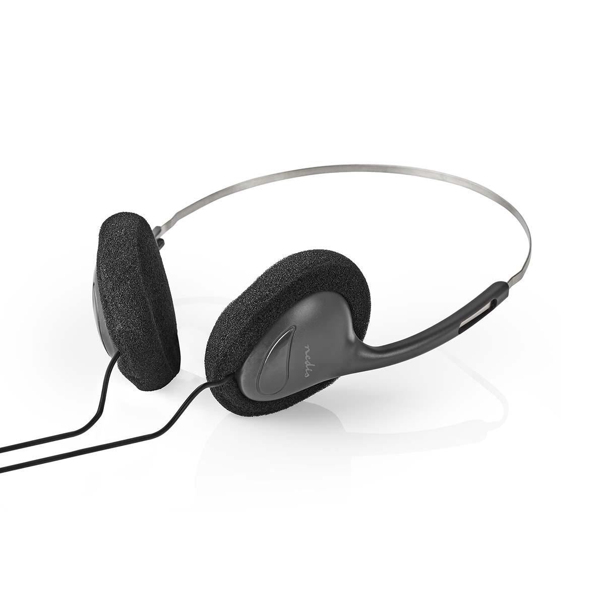 Nedis On-Ear Wired Headphones | 3.5 mm | Cable length: 1.20 m | Black