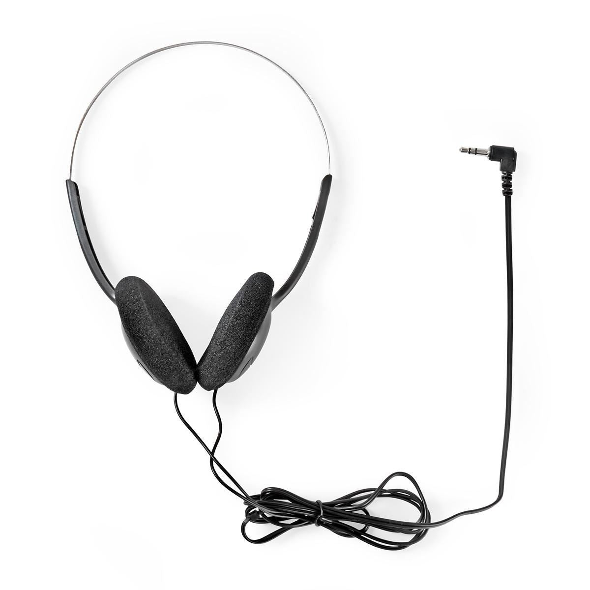 Nedis On-Ear Wired Headphones | 3.5 mm | Cable length: 1.20 m | Black