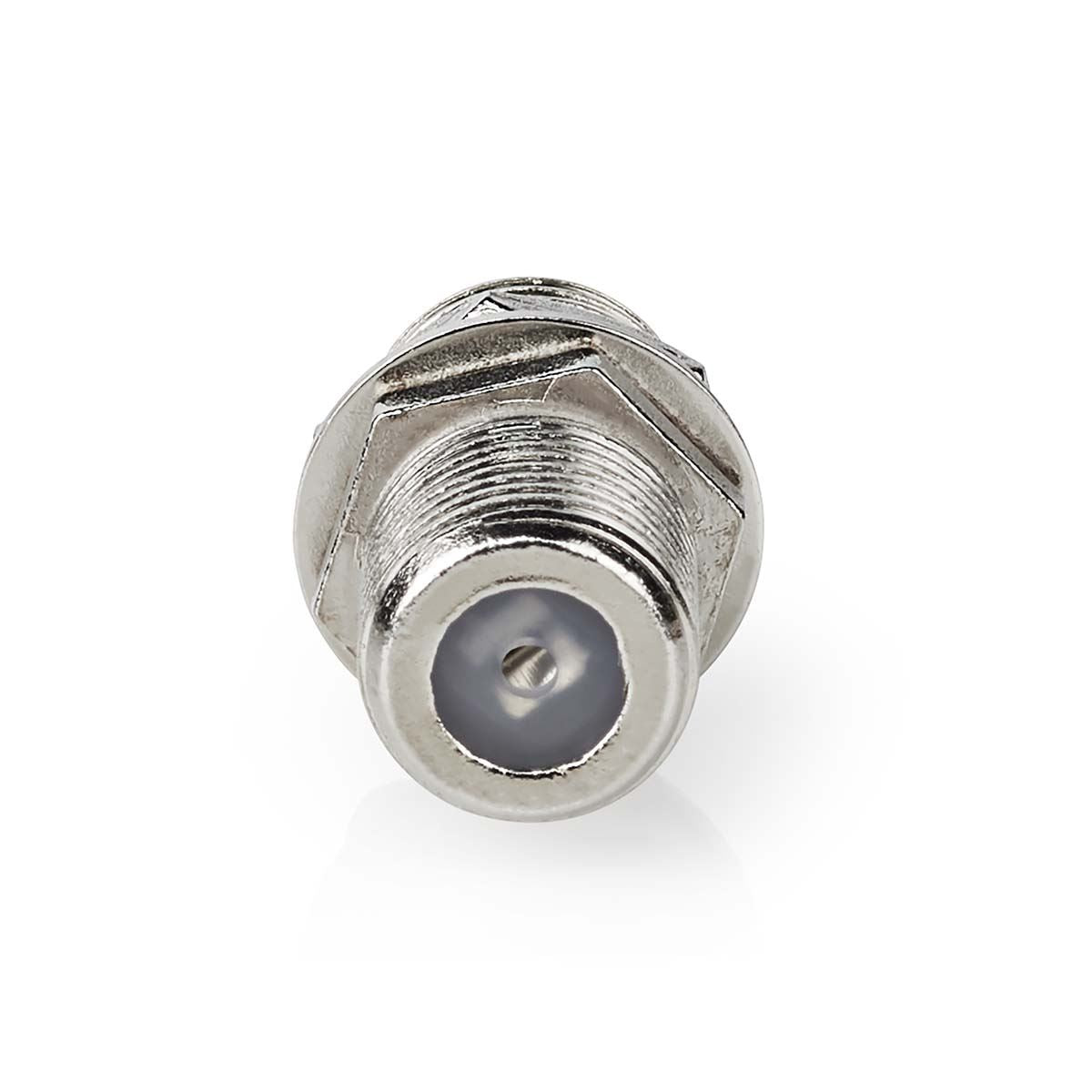 Nedis Satellite & Antenna Adapter | F Female | F Female | Nickel Plated | 75 Ohm | Straight | Metal | Silver | 1 pcs | Box