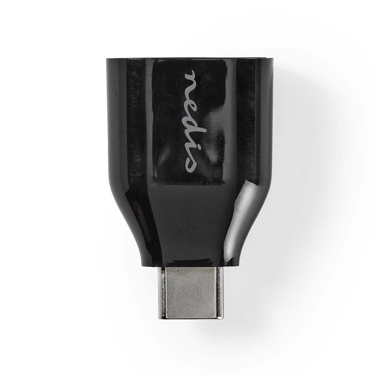 Nedis USB-C™ Adapter | USB 3.2 Gen 1 | USB-C™ Male | USB-A Female | 5 Gbps | Round | Nickel Plated | Black | Box