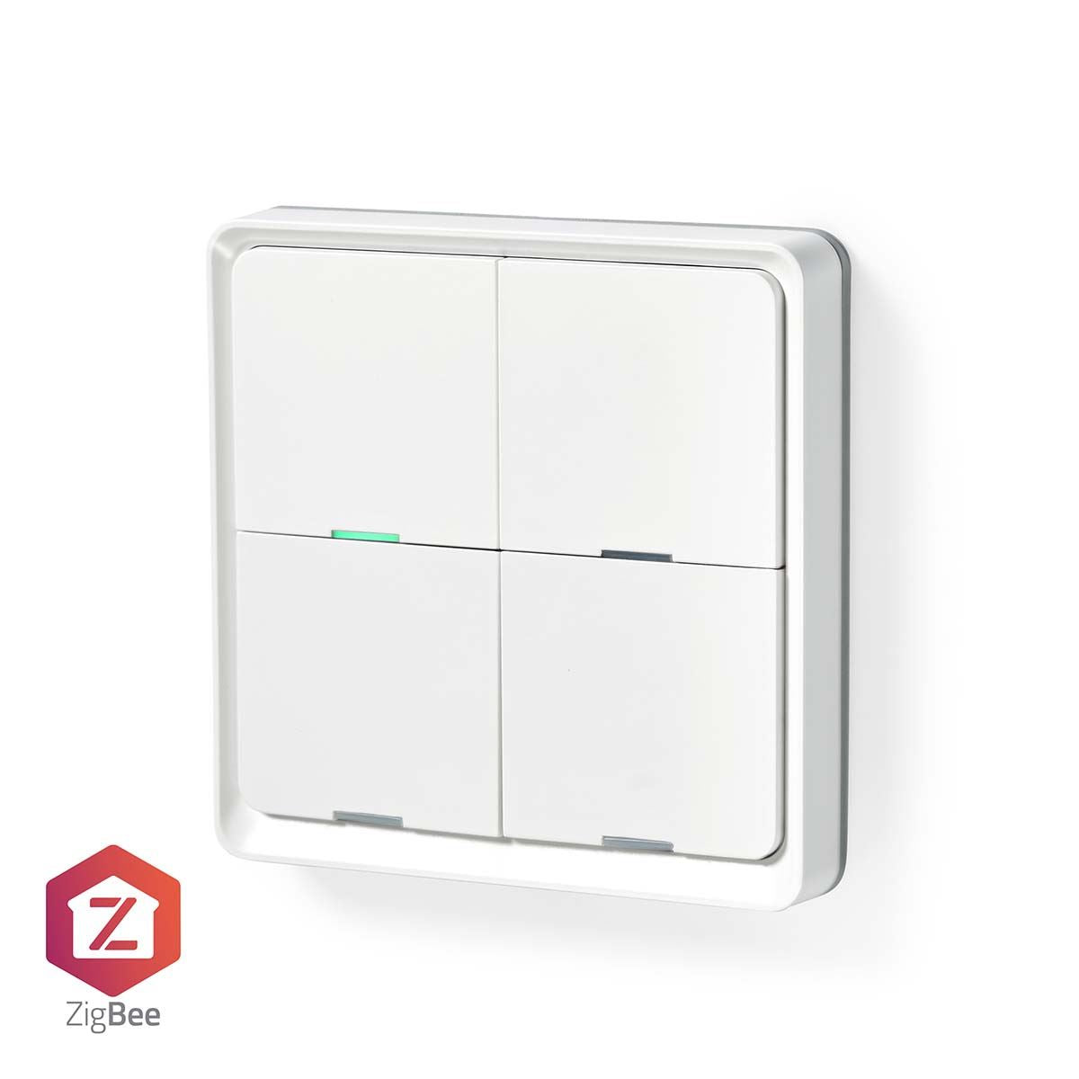 Nedis SmartLife Wall Switch | Zigbee 3.0 | Wall Mount | Android™ / IOS | Plastic | White
