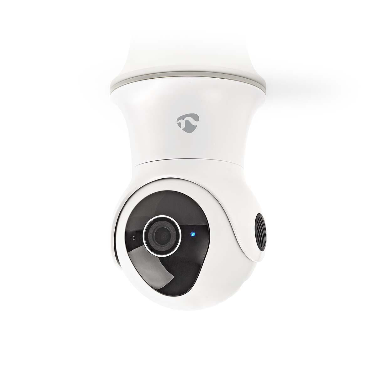 Nedis SmartLife Outdoor Camera | Wi-Fi | Full HD 1080p | Pan tilt | IP65 | Cloud Storage (optional) / Internal 16GB | 12 V DC | With motion sensor | Night vision | White