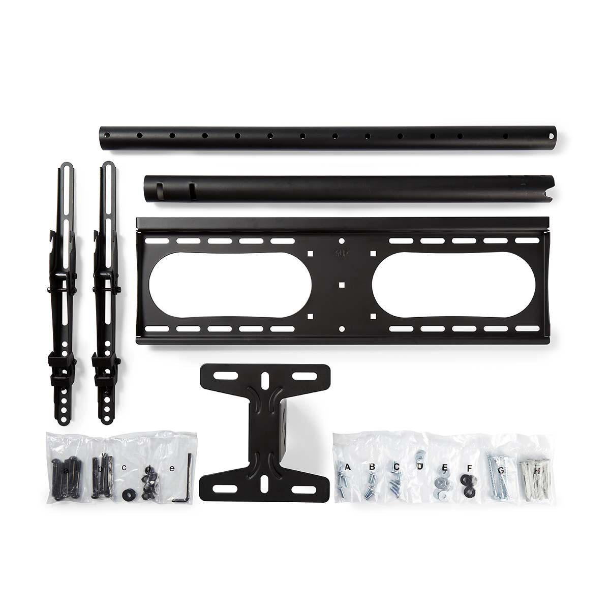 Nedis Full Motion TV Ceiling Mount | 42 - 65 " | Maximum supported screen weight: 45 kg | Tiltable | Rotatable | Minimum ceiling distance: 716 mm | Maximum ceiling distance: 1160 mm | 1 Pivot point(s) | Steel | Black
