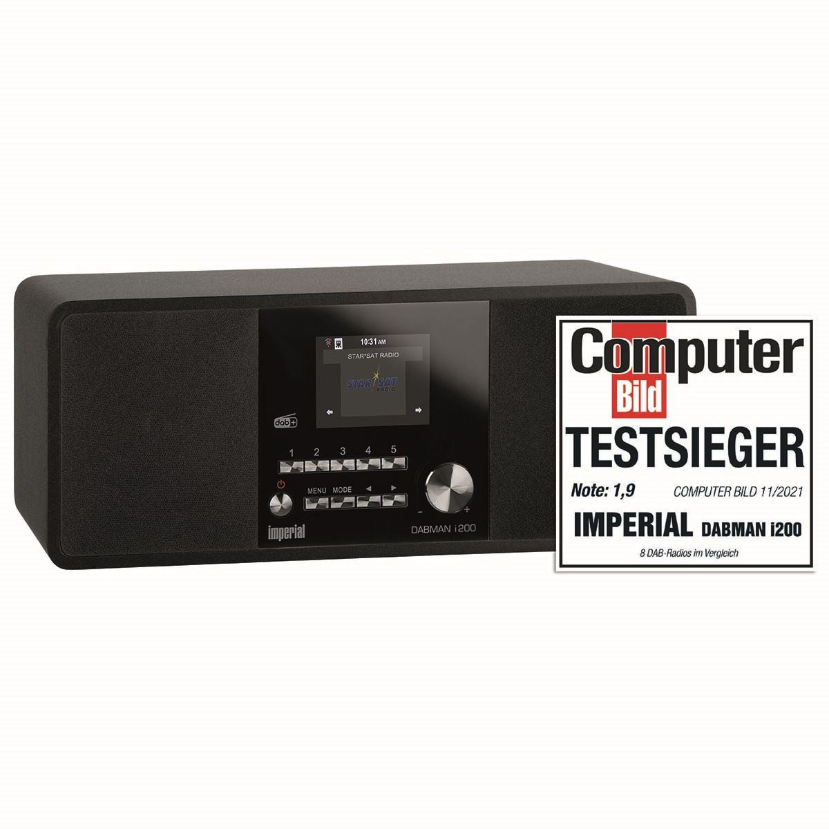Imperial DABMAN i200 Multifunctional Stereo Radio DAB+ / FM / Internet Black