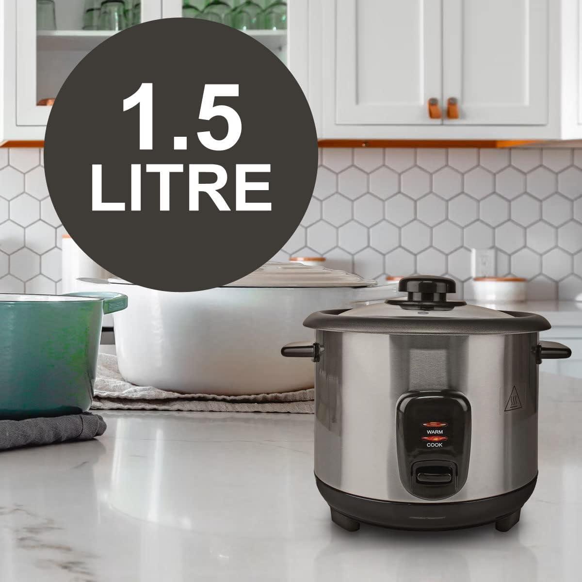 Nedis Rice Cooker | 1.5 l | 500 W | Non stick coating | Removable bowl | Auto shut-off