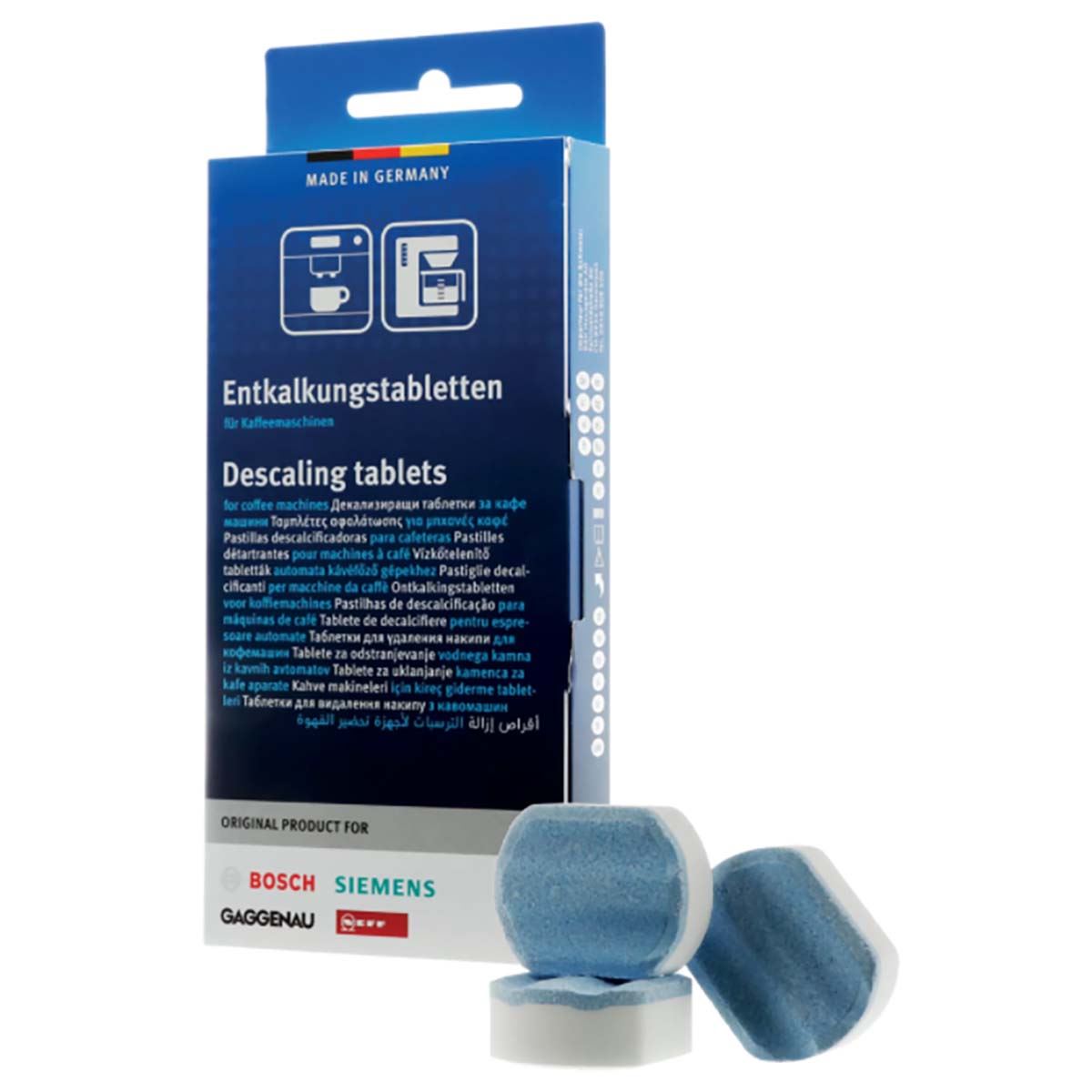 Bosch Descaling tablets for coffee machines - 2 in 1 - 3 pieces of 36 grams