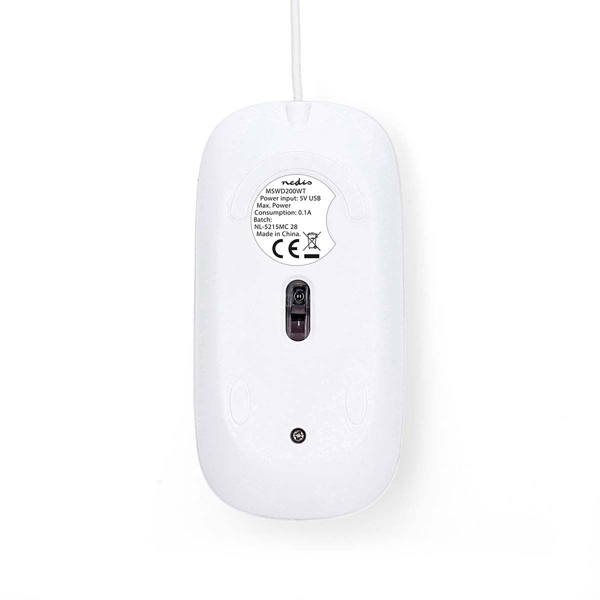 Nedis Mouse | Wired | 1000 dpi | Number of buttons: 3 | Both Handed