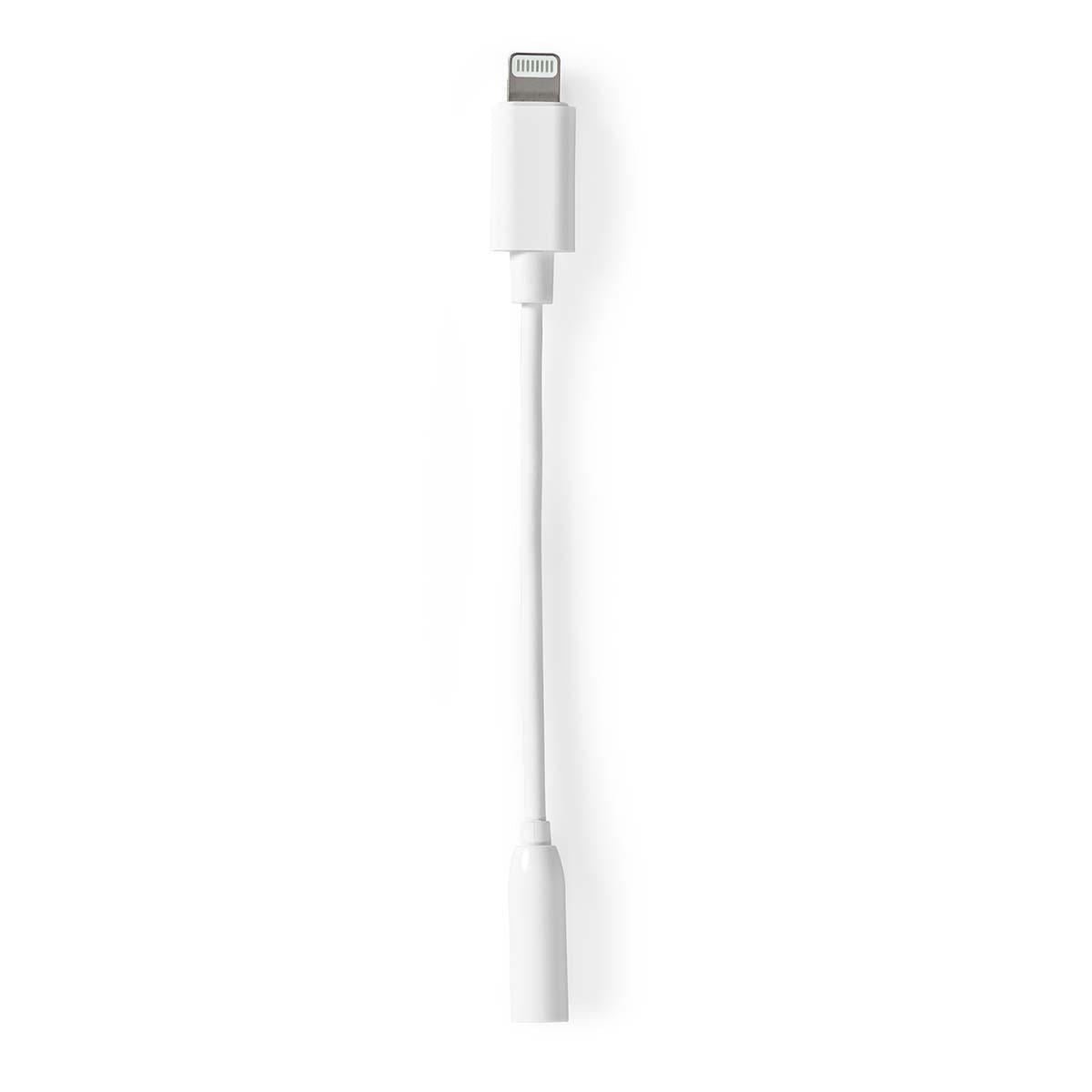 Nedis Lightning Adapter | Apple Lightning 8-Pin | 3.5 mm Female | Nickel Plated | 0.10 m | Round | PVC