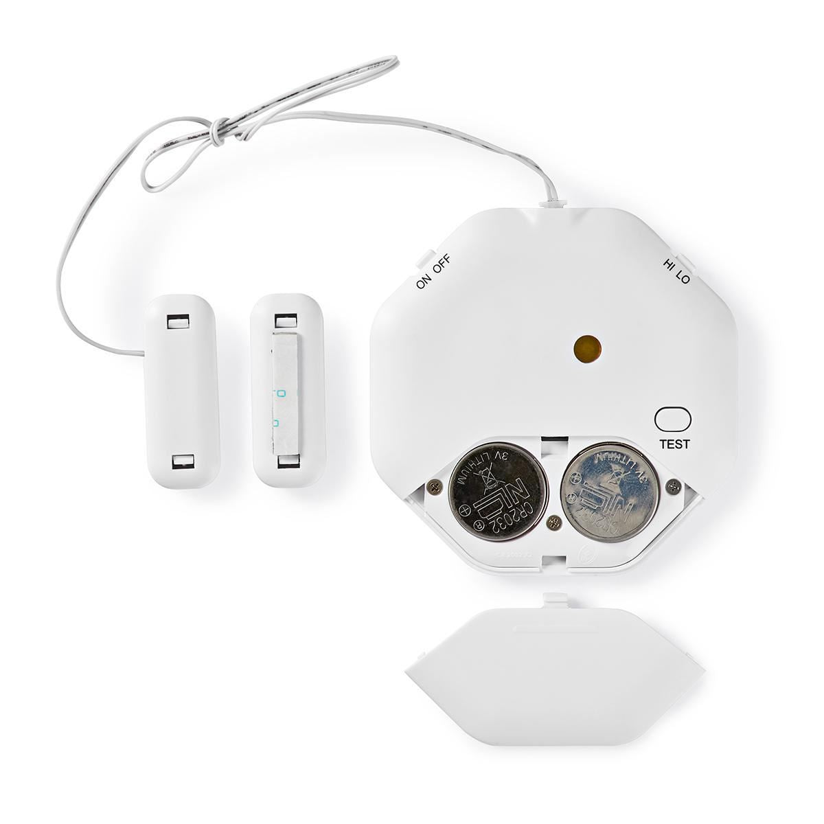 Nedis Window Alarm | Battery Powered | 2x CR2032 | 85 dB | White