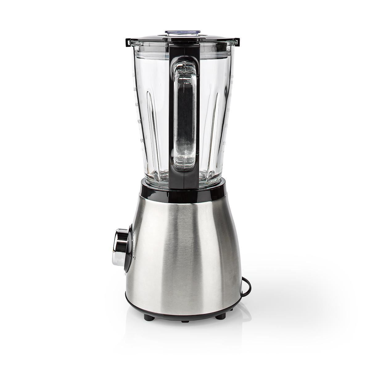 Nedis Stand Blender | 800 W | 1.5 l | Glass | 2-Speed Setting | Black / Silver
