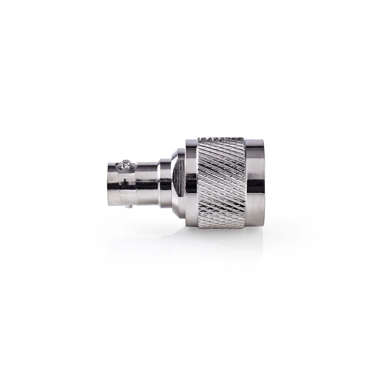 Nedis Satellite & Antenna Adapter | N Male | BNC Female | Nickel Plated | 50 Ohm | Straight | Metal | Silver | 10 pcs | Envelope