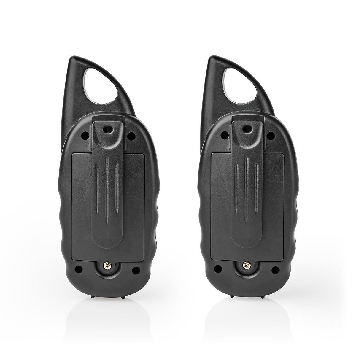 Nedis Walkie-Talkie Set | 2 Handsets | Up to 3 km | Frequency channels: 3 | PTT | up to 3 Hours | Black / Blue