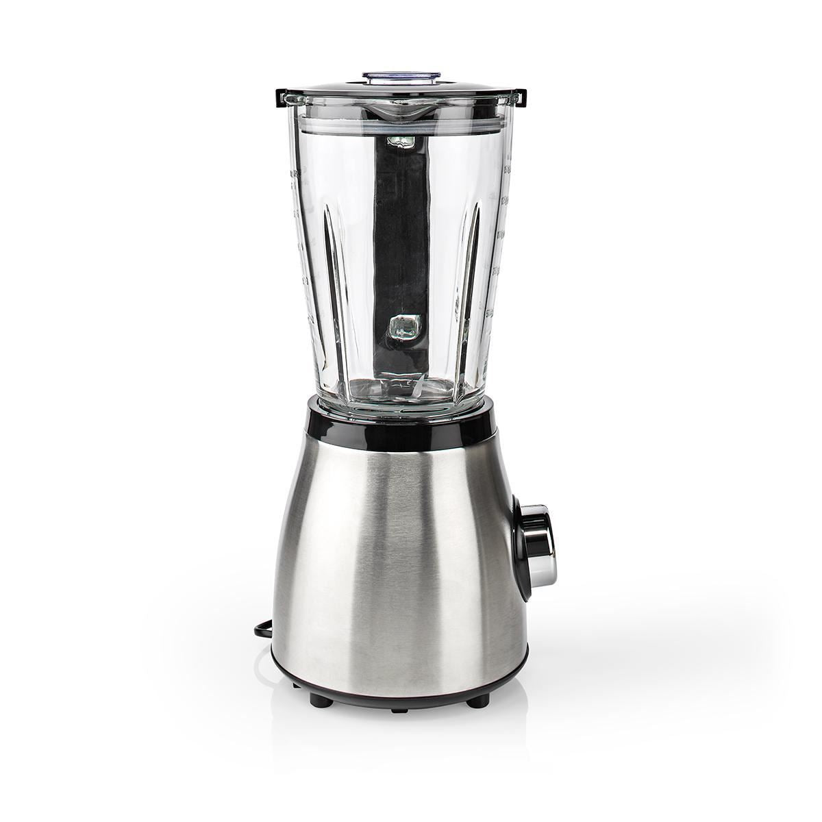 Nedis Stand Blender | 800 W | 1.5 l | Glass | 2-Speed Setting | Black / Silver
