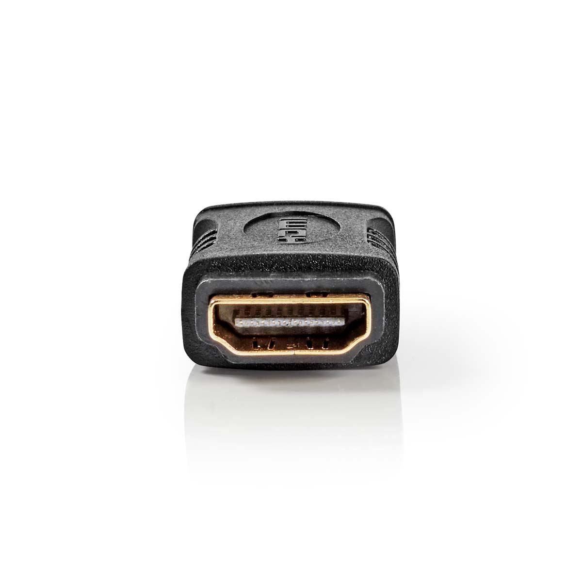 Nedis HDMI™ Adapter | HDMI™ Output | HDMI™ Output | Gold Plated | Straight | ABS | Black | 1 pcs | Box