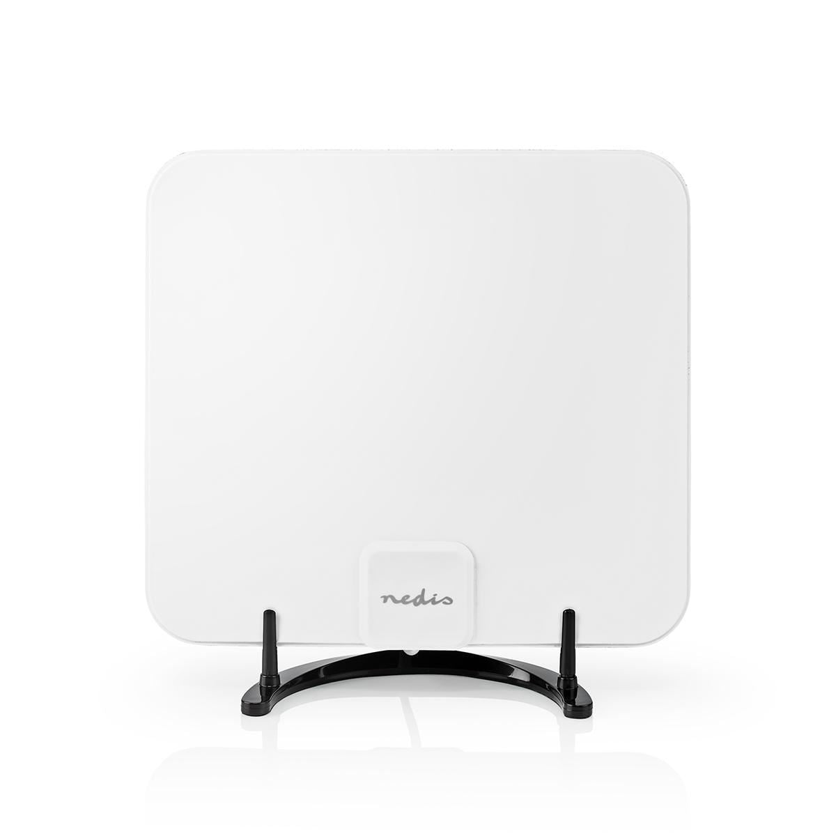 Nedis Indoor HDTV Antenna | Active | FM / UHF / VHF | Reception range: 0-25 km | LTE700 | Gain: 30 dB | ABS | White