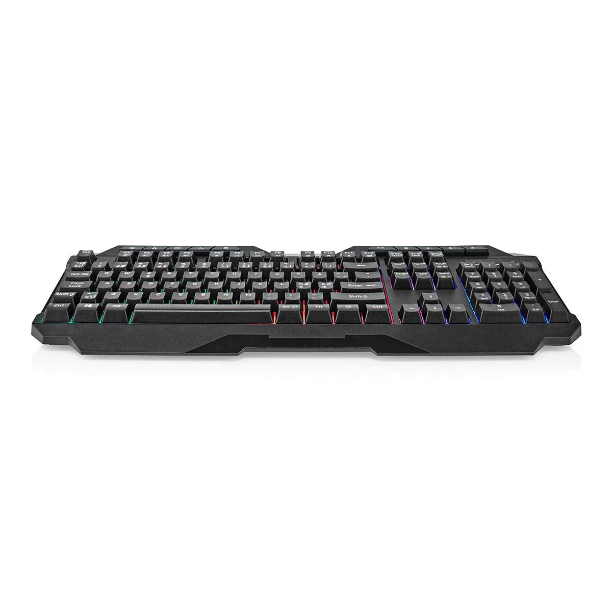 Nedis Wired Gaming Keyboard | USB Type-A | Membrane Keys | LED | QWERTY | ND Layout | USB Powered | Power cable length: 1.30 m | Multimedia