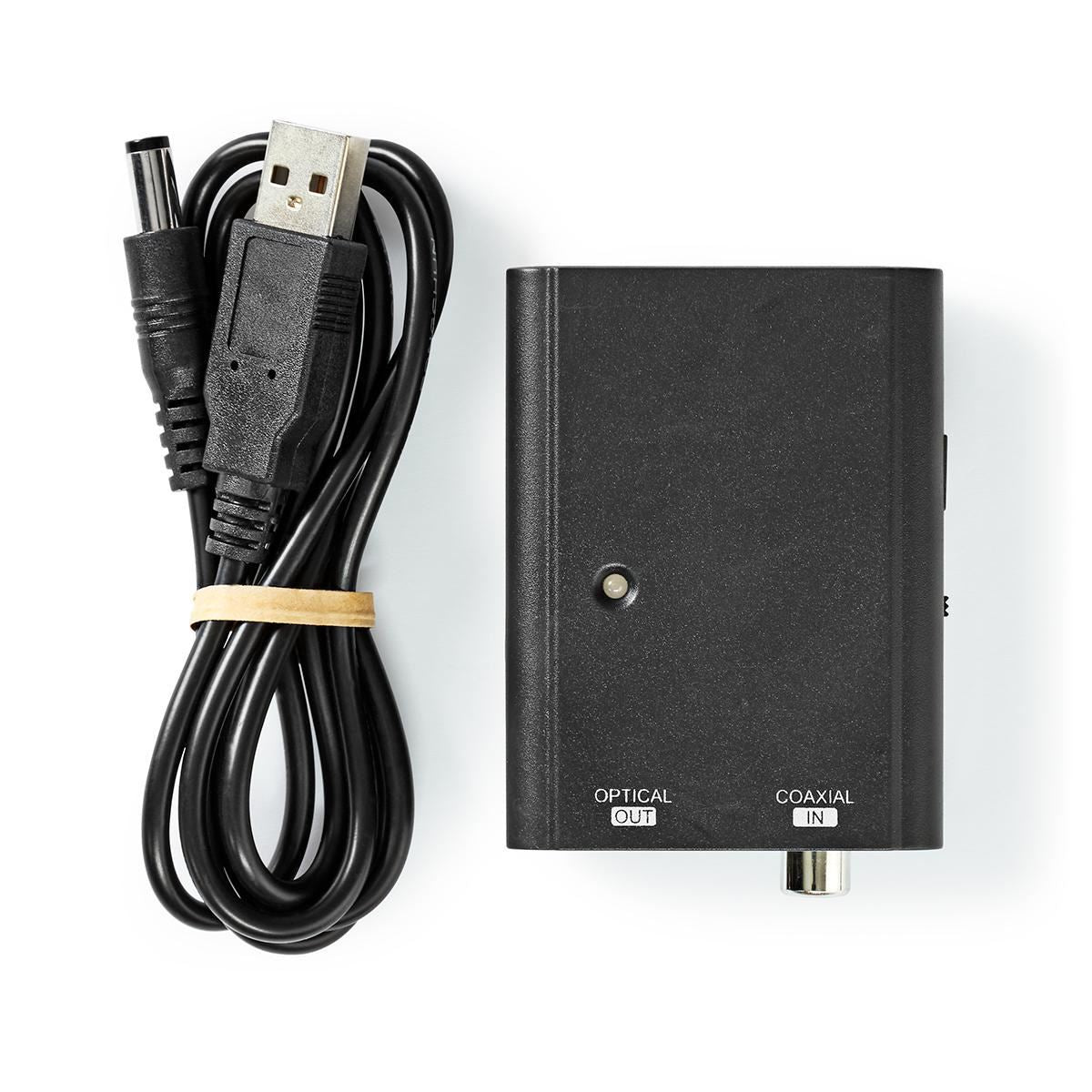 Nedis Digital Audio Converter | 1-way | Connection input: 1x S/PDIF | Connection output: TosLink Female | Manual | Black
