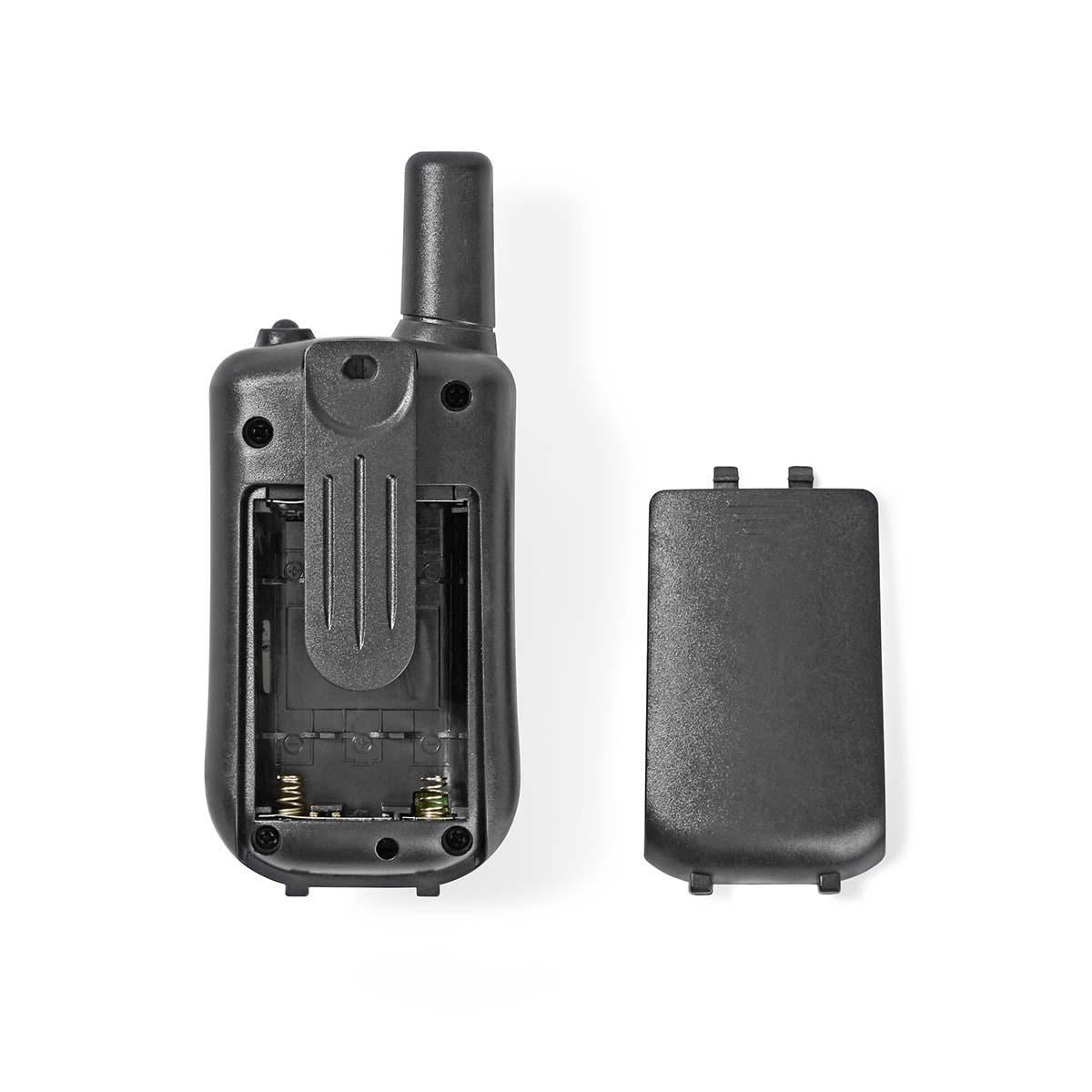 Nedis Walkie-Talkie Set | 2 Handsets | Up to 5 km | Frequency channels: 8 | PTT / VOX | up to 2.5 Hours | Black