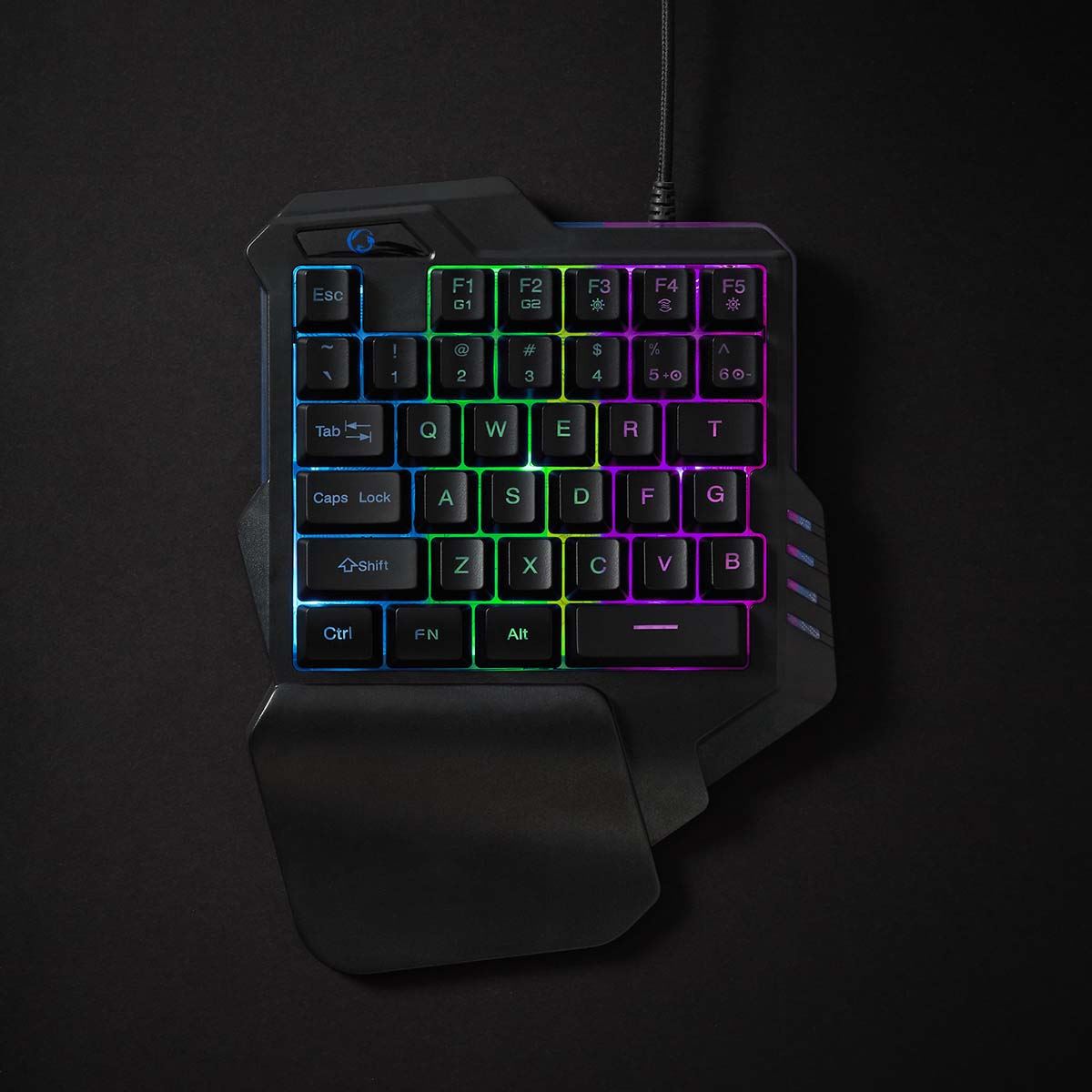 Nedis Wired Gaming Keyboard | USB Type-A | Membrane Keys | RGB | Single-Handed | Universal | USB Powered | Power cable length: 1.60 m | Gaming